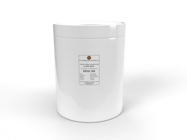 All American Coffee LLC - Liquid coffee concentrate "Classic Roast" 5 gallon pail bulk